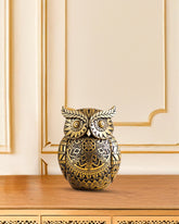 Alamkari India Polyresin Decorative Ornate Lucky Owl Figurine